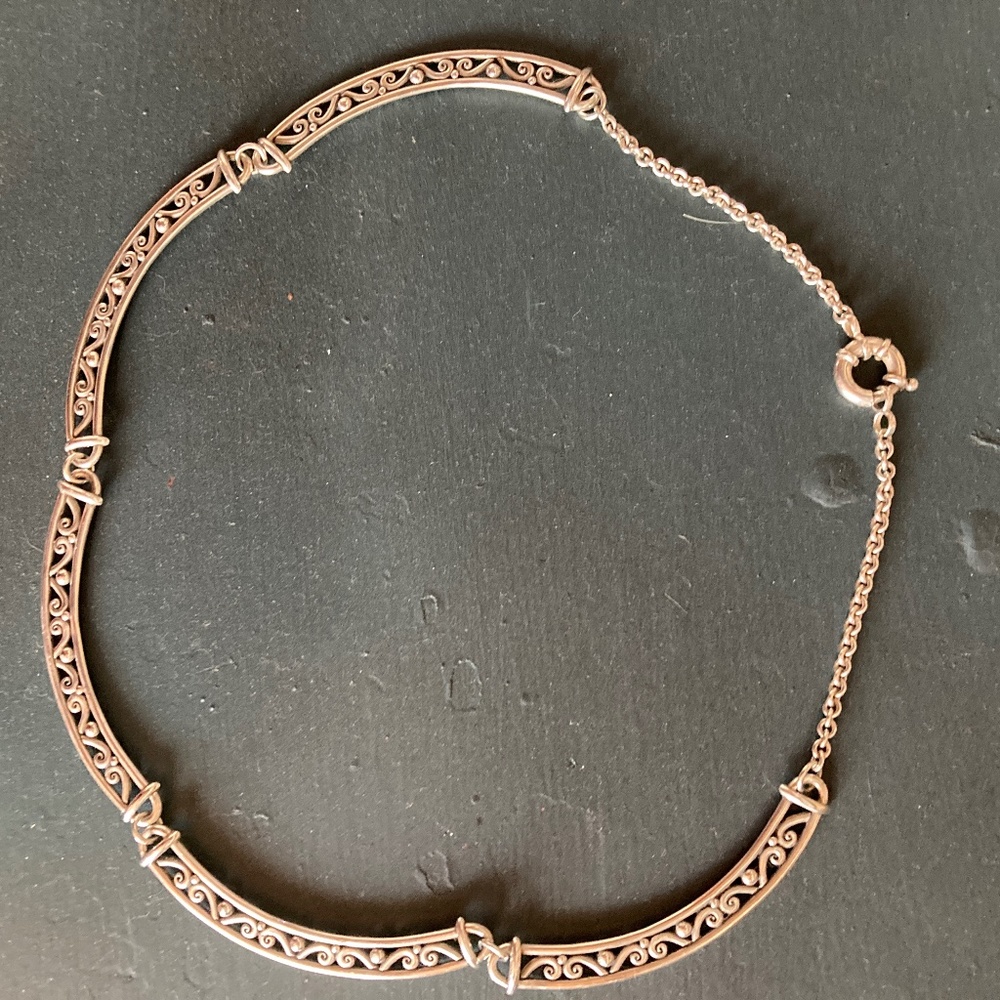 Custom made sterling link necklace